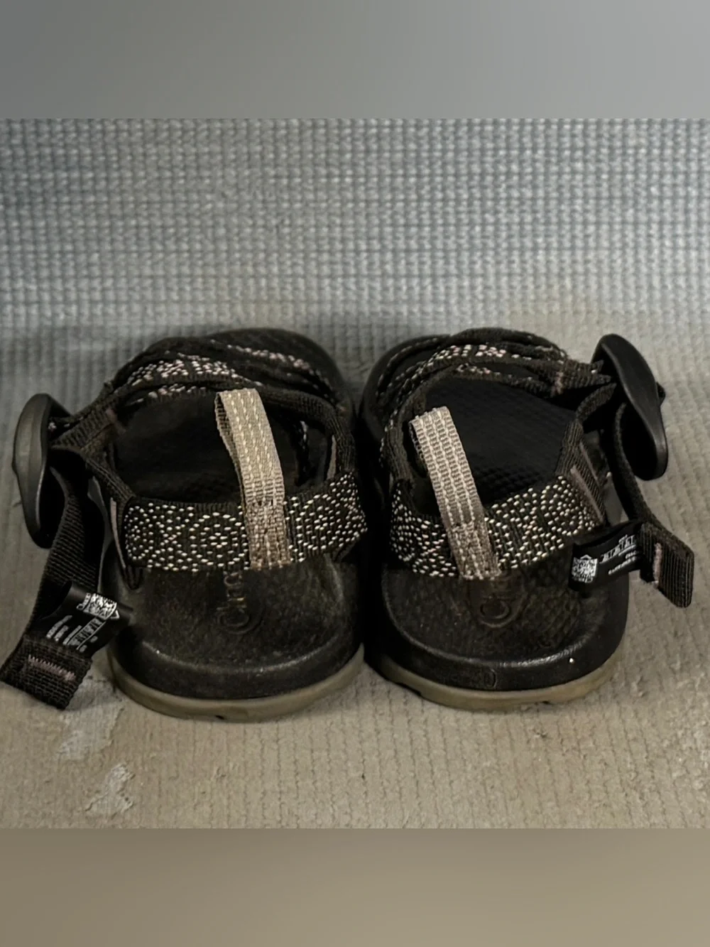 Chaco Kid’s ZX/1 EcoTread Sandals Black/White Size 10C